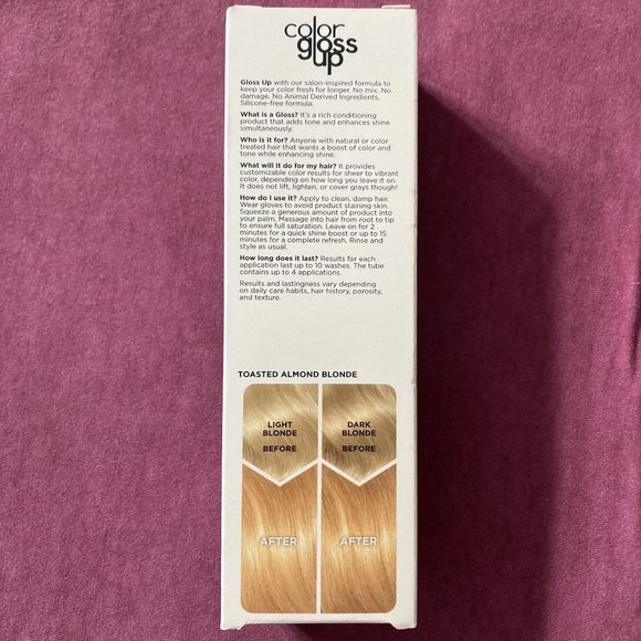 5X NEW Clairol Color Gloss Up Semi Permanent Hair Color, Toasted Almond Color - Picture 4 of 5
